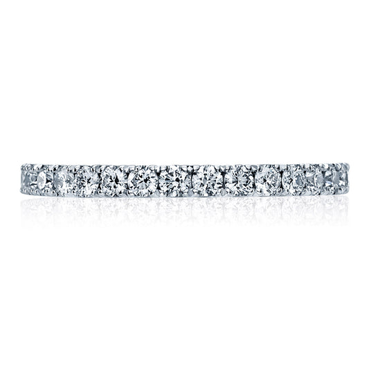 Tacori 18K White Gold French Pavé Diamond Wedding Band