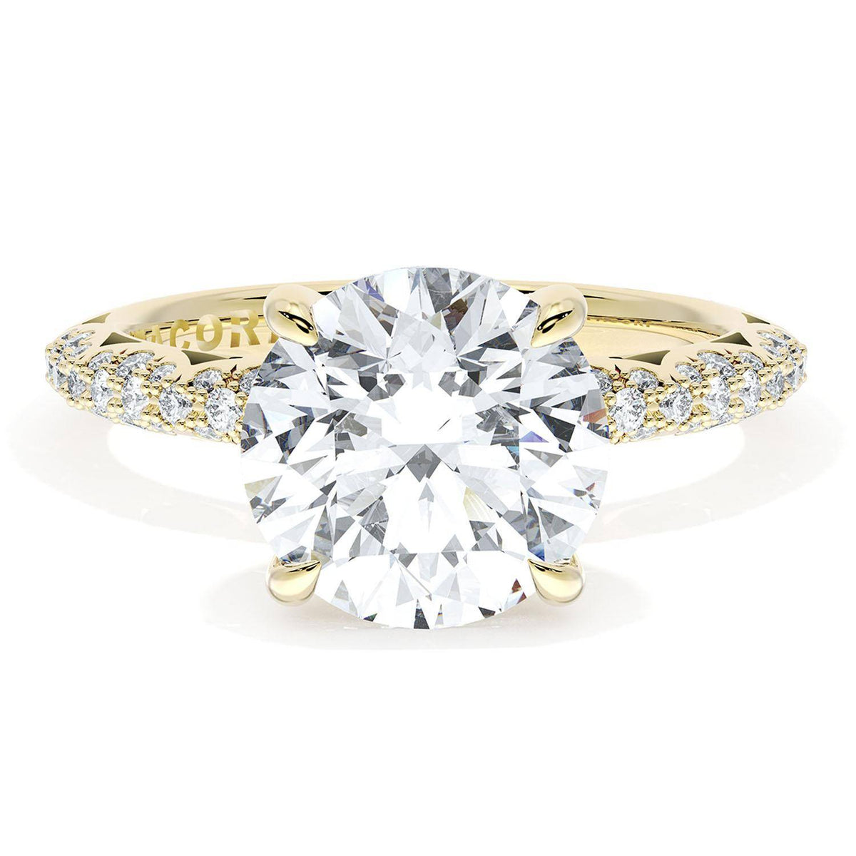 Tacori 18K Yellow Gold Round Bloom Engagement Ring