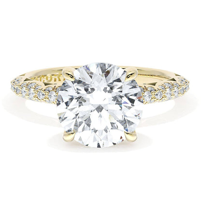 Tacori 18K Yellow Gold Round Bloom Engagement Ring