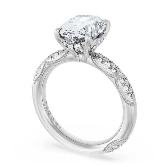 Tacori Platinum Oval Bloom Engagement Ring