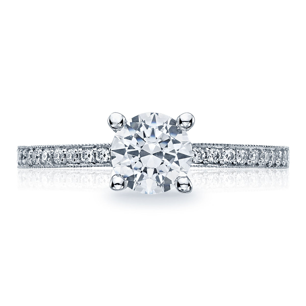 Tacori 18K White Gold Round Solitaire Engagement Ring