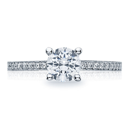 Tacori 18K White Gold Round Solitaire Engagement Ring