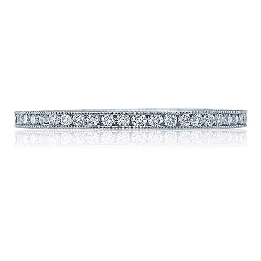 Tacori Platinum High Polish Finish with Milgrain Wedding Band