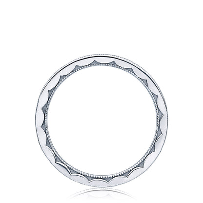 Tacori Platinum High Polish Finish with Milgrain Wedding Band