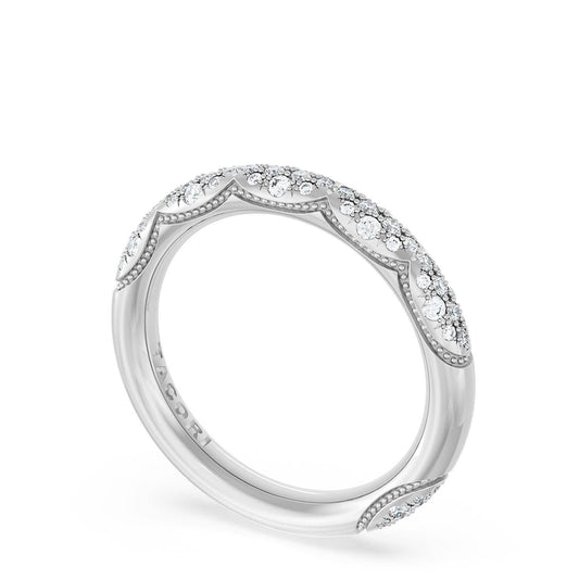 Tacori French Pavé Diamond Wedding Band, 3mm in Platinum