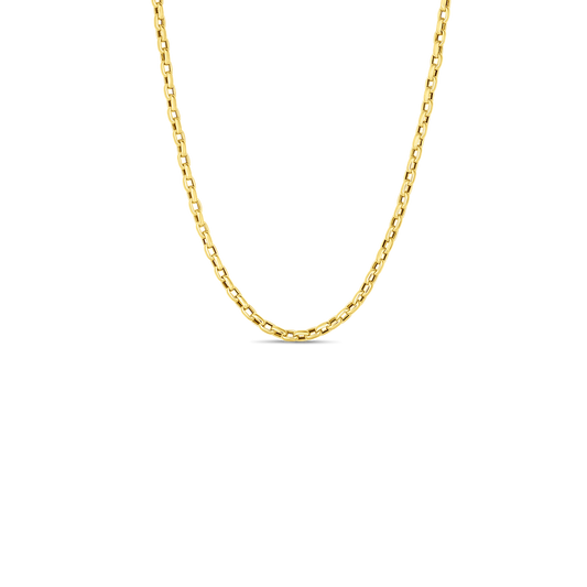 18K Y FINE GAUGE OVAL LINK 22 IN CHN