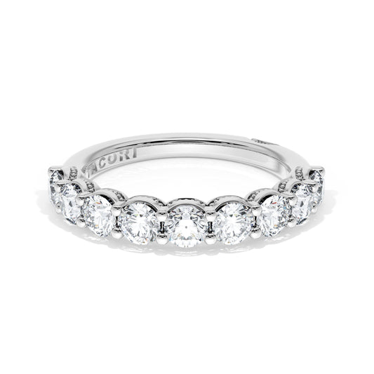 Tacori Round Cut Diamond Eternity Band in Platinum
