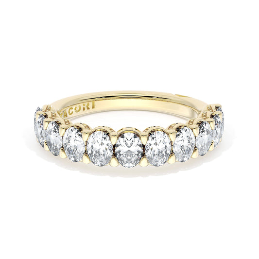 Tacori Oval Cut Diamond Eternity Band in 18K Yellow Gold