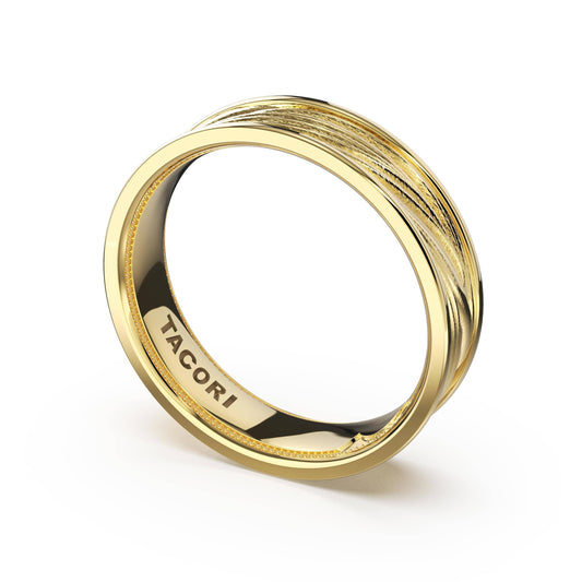 Tacori Sculpted Texture Band in 18K Yellow Gold