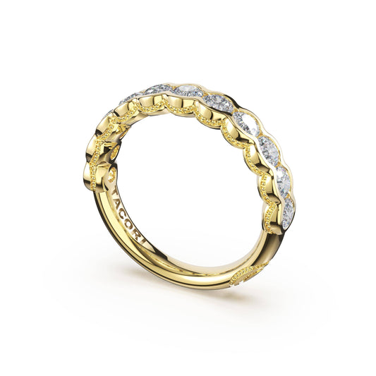 Tacori Round Semi-Bezel Eternity Band in 18K Yellow Gold