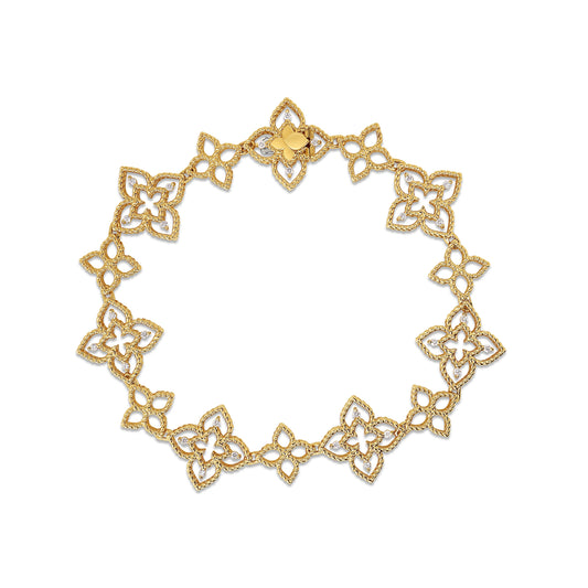 Roberto Coin 18k Diamond Princess Flower Bracelet