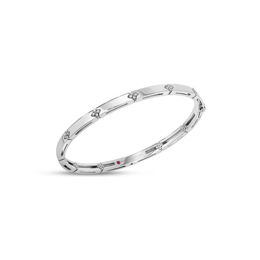 Roberto Coin 18k Diamond Love In Verona Bangle