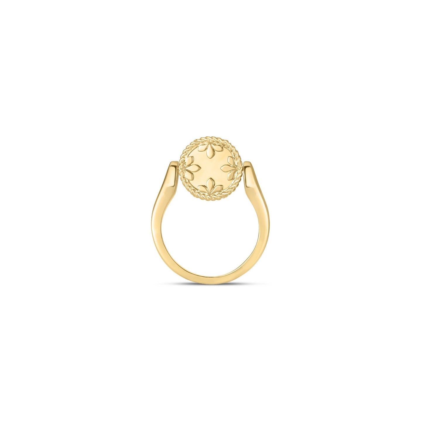 Roberto Coin 18k Mother of Pearl & Diamond Reversible Medallion Ring