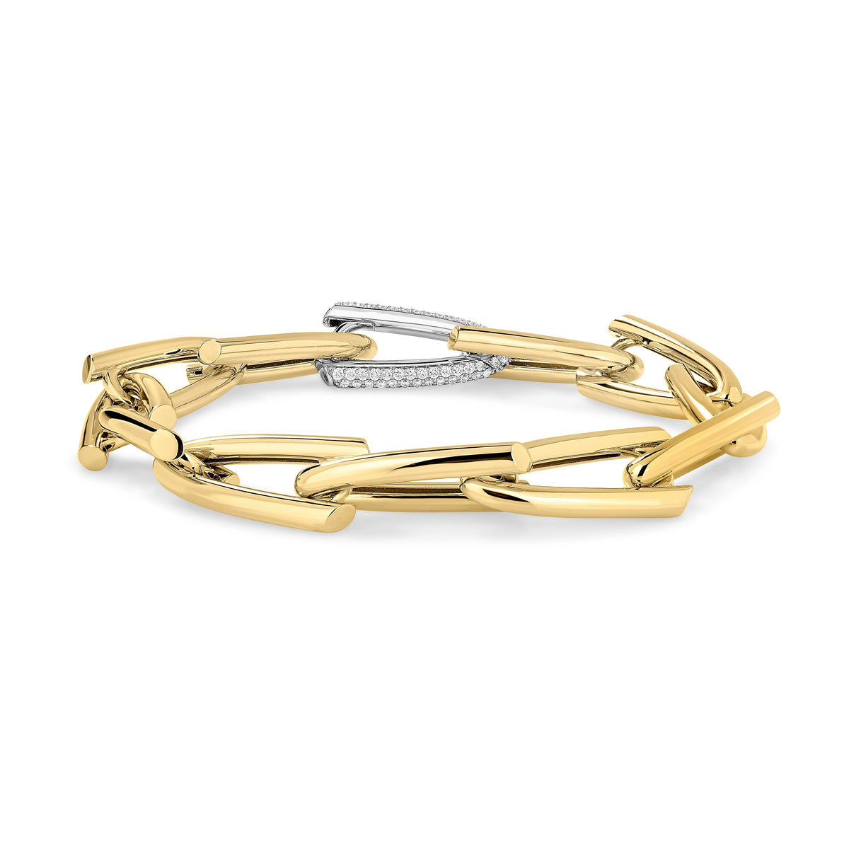 Roberto Coin 18k Diamond Chain Link Bracelet