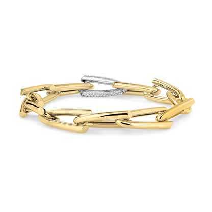 Roberto Coin 18k Diamond Chain Link Bracelet