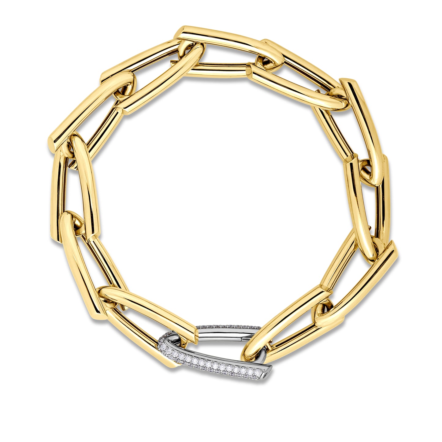 Roberto Coin 18k Diamond Chain Link Bracelet