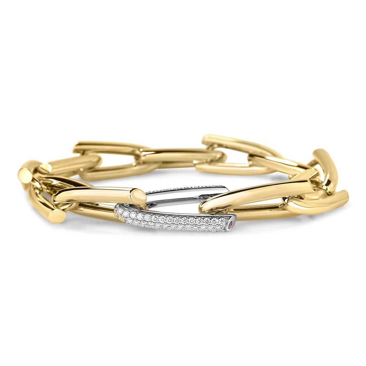 Roberto Coin 18k Diamond Chain Link Bracelet