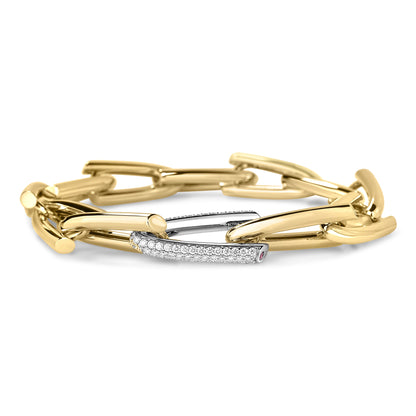 Roberto Coin 18k Diamond Chain Link Bracelet