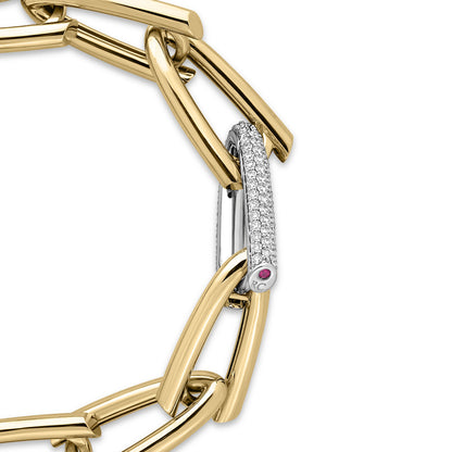 Roberto Coin 18k Diamond Chain Link Bracelet