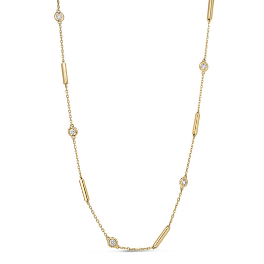 Roberto Coin 18k Diamond By The Inch Necklace