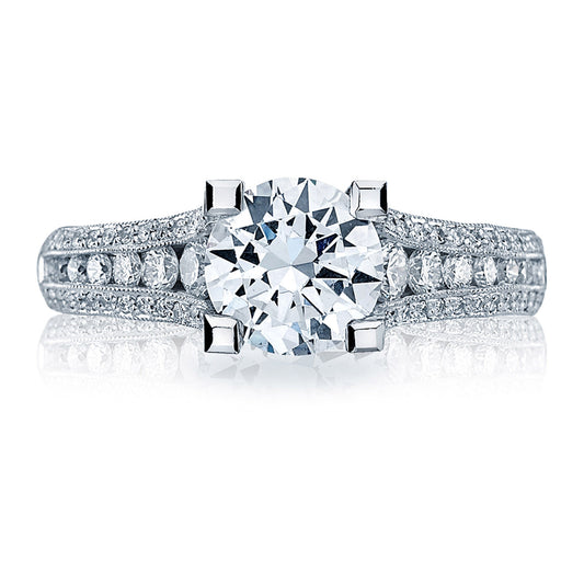 Tacori Platinum Round Bloom Engagement Ring