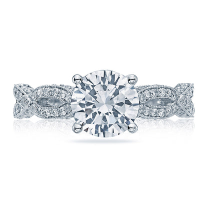 Tacori 18K White Gold Round Solitaire Engagement Ring