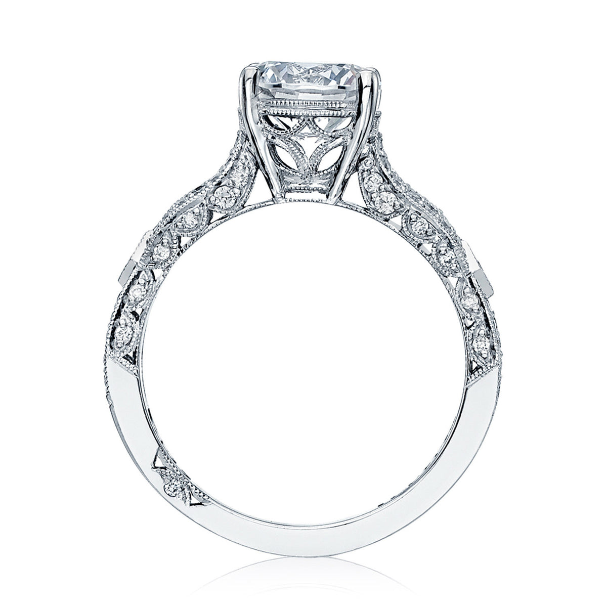 Tacori 18K White Gold Round Solitaire Engagement Ring