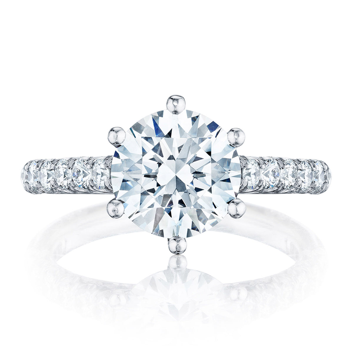 Tacori Platinum Round Solitaire Engagement Ring