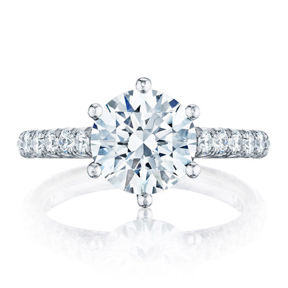 Tacori Platinum Round Solitaire Engagement Ring