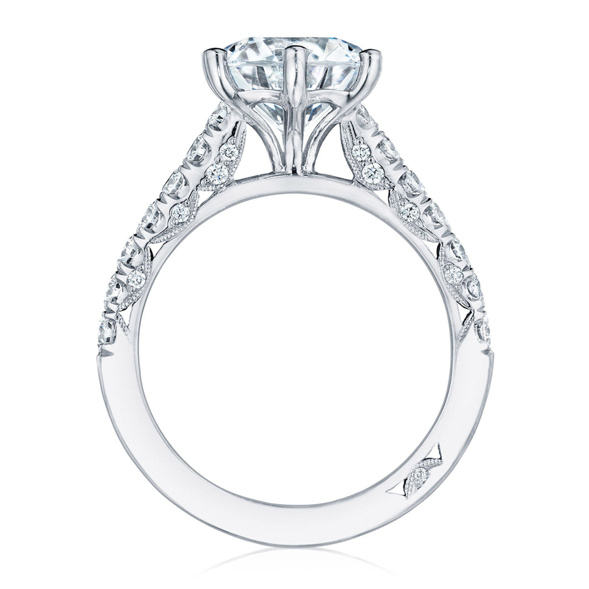 Tacori Platinum Round Solitaire Engagement Ring
