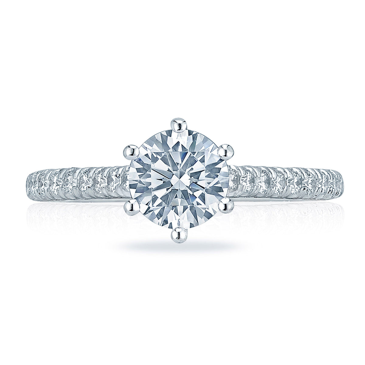 Tacori Platinum Round Solitaire Engagement Ring