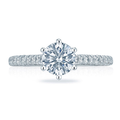 Tacori Platinum Round Solitaire Engagement Ring
