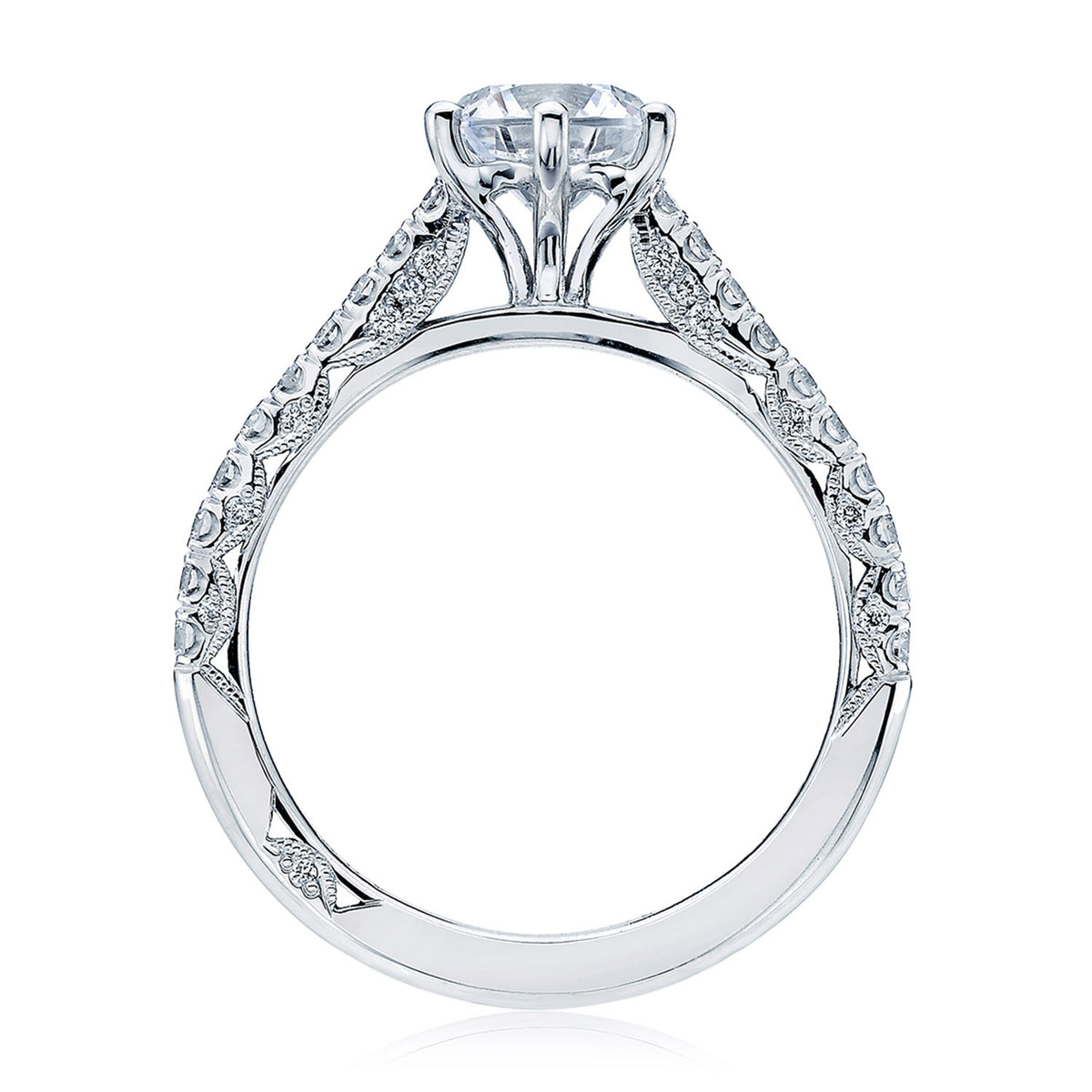 Tacori Platinum Round Solitaire Engagement Ring