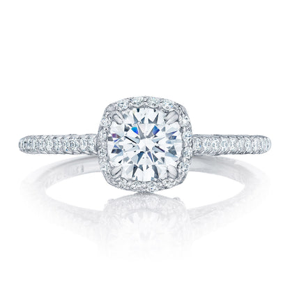 Tacori Platinum Round Bloom Engagement Ring