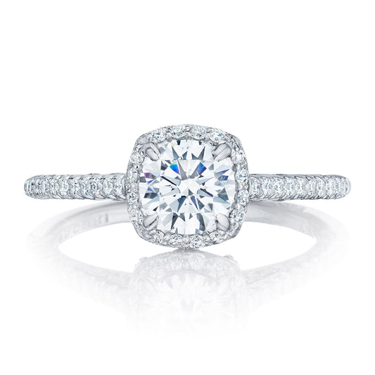 Tacori Platinum Round Bloom Engagement Ring