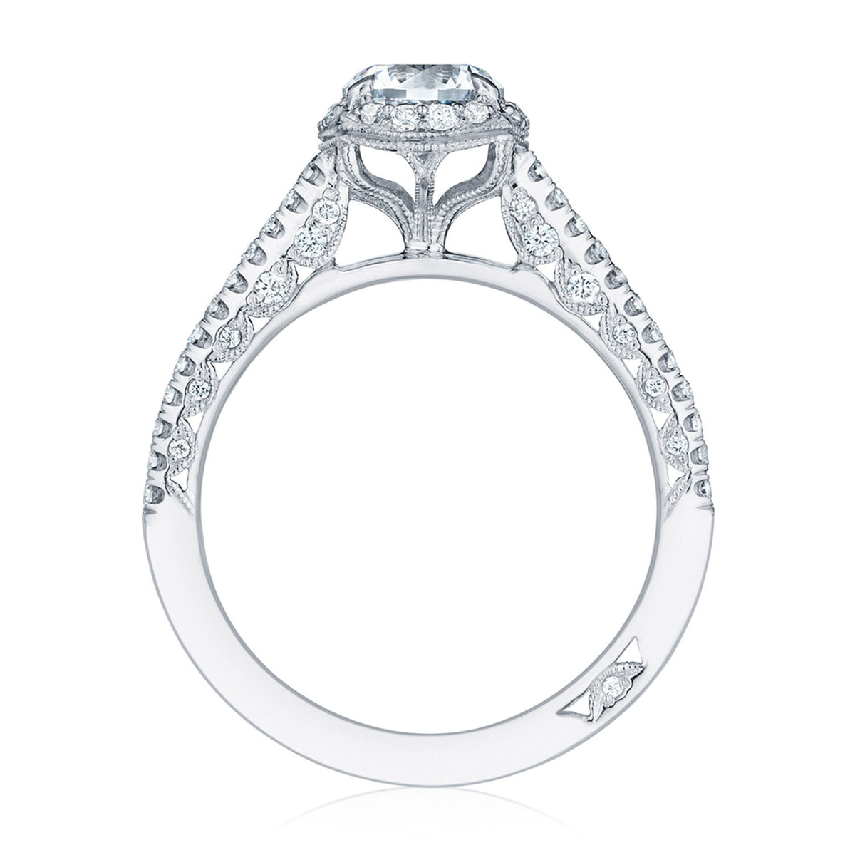 Tacori Platinum Round Bloom Engagement Ring