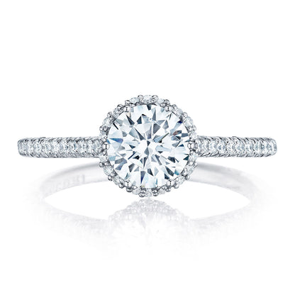 Tacori Platinum Round Bloom Engagement Ring