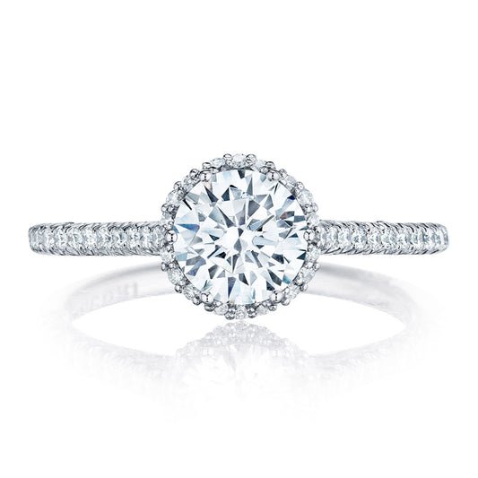 Tacori Platinum Round Bloom Engagement Ring