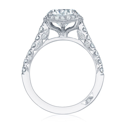 Tacori Platinum Round with Cushion Bloom Engagement Ring