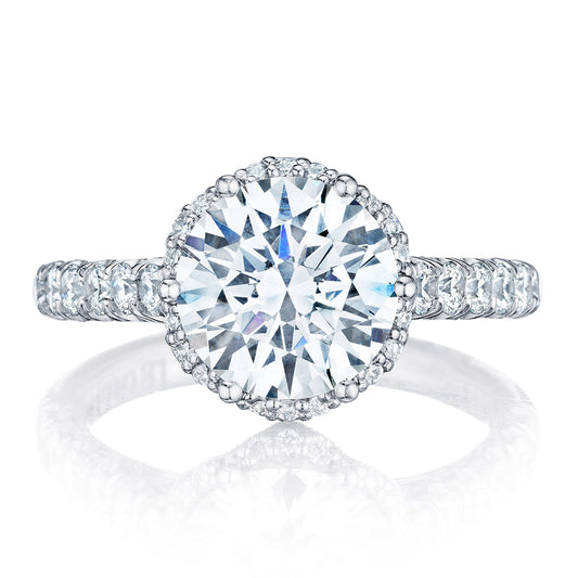 Tacori Platinum Round Bloom Engagement Ring