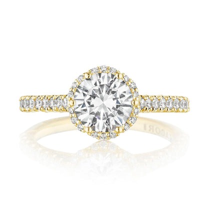 Tacori 18K Yellow Gold Round Bloom Engagement Ring