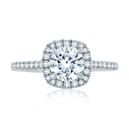 Diamond Engagement Ring with Quilts® Interior