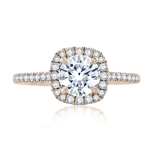 Diamond Engagement Ring with Quilts® Interior