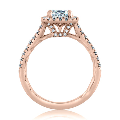 Diamond Engagement Ring with Quilts® Interior