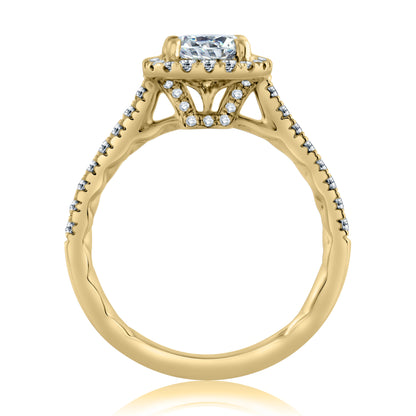 Diamond Engagement Ring with Quilts® Interior