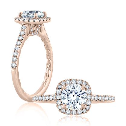 Diamond Engagement Ring with Quilts® Interior