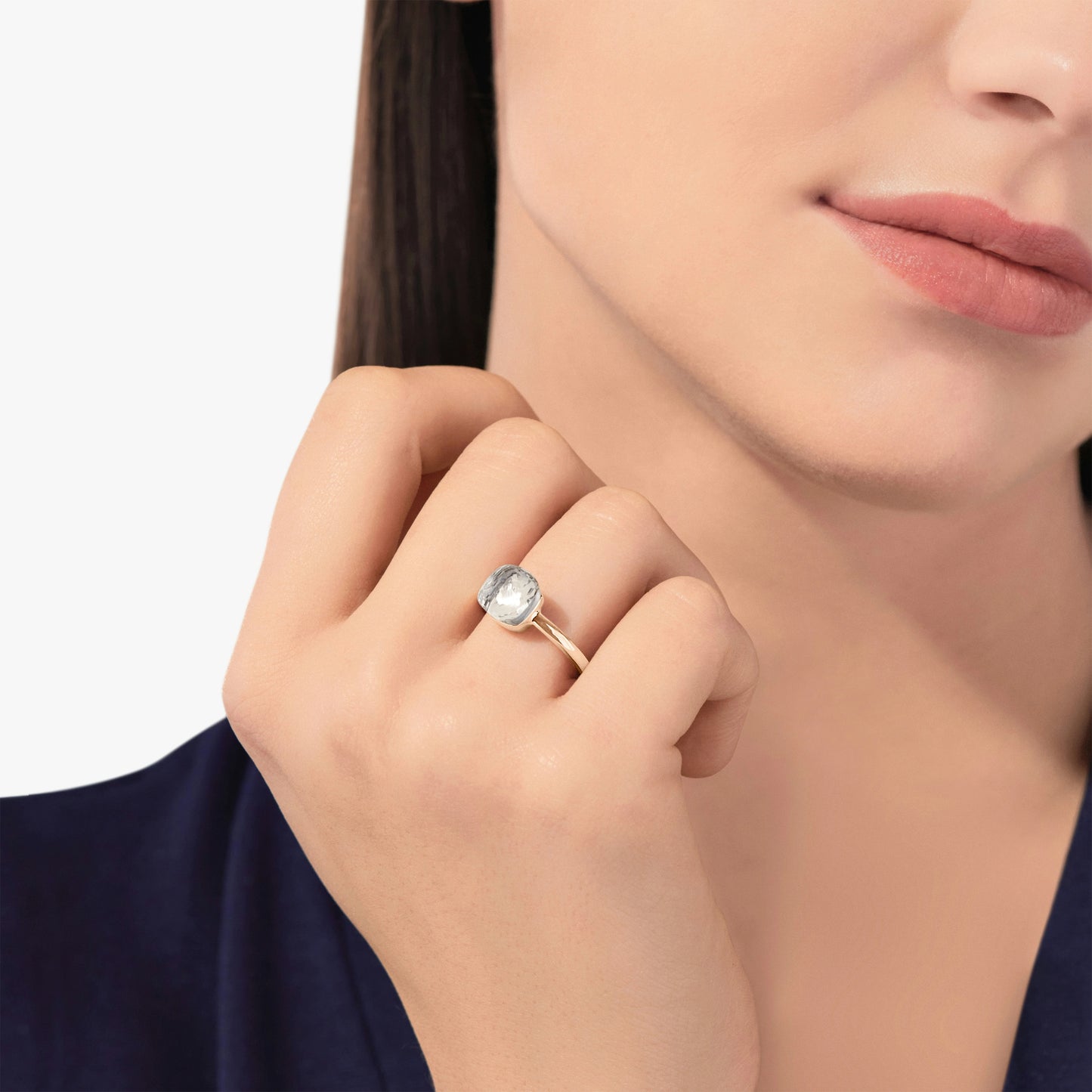 Pomellato Nudo Petite White Topaz Ring
