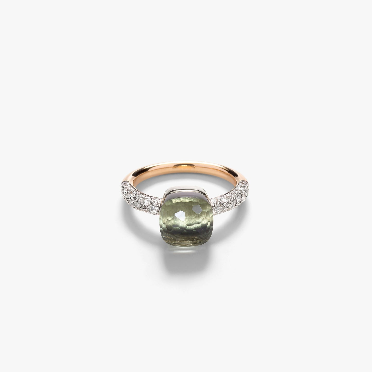Pomellato Diamond And Prasiolite Nudo Petit Ring