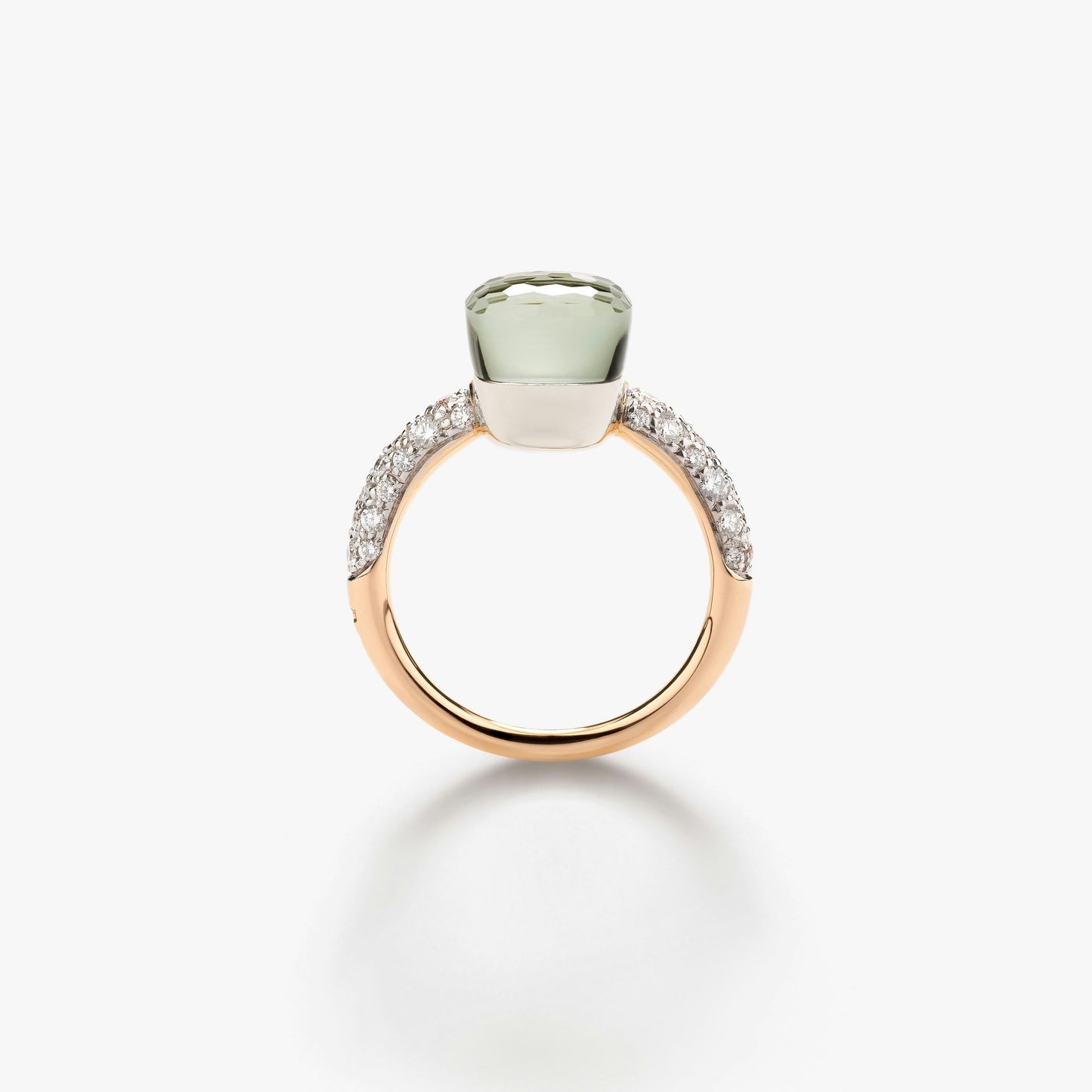 Pomellato Diamond And Prasiolite Nudo Petit Ring