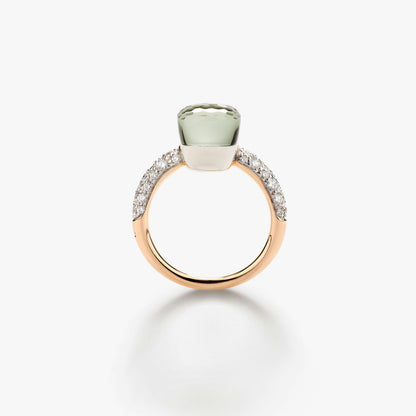 Pomellato Diamond And Prasiolite Nudo Petit Ring